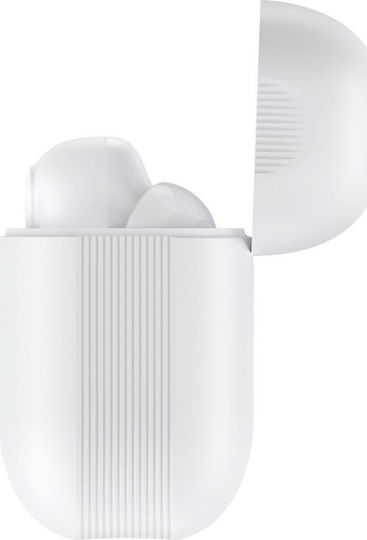 Tonsil T55BT Earbud Bluetooth Handsfree Ακουστικά με Αντοχή στον Ιδρώτα και Θήκη Φόρτισης Λευκά - Image 3