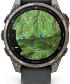 Alternative view of Garmin Fenix 8 Pro Titanium 47mm Αδιάβροχο Smartwatch με eSIM και Παλμογράφο (Graphite/Black)