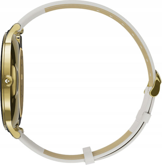Garett Verona 2 Stainless Steel 43mm Smartwatch με Παλμογράφο (Gold Mesh) - Image 7