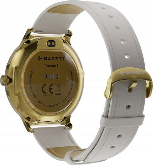 Garett Verona 2 Stainless Steel 43mm Smartwatch με Παλμογράφο (Χρυσό) - Image 9