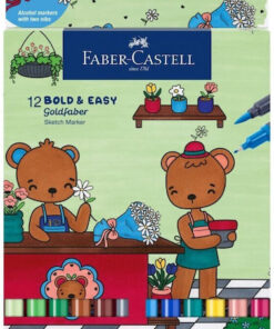 Faber-Castell Μαρκαδόροι Ζωγραφικής Λεπτοί, με Διπλή Μύτη Σετ 12 χρώματα