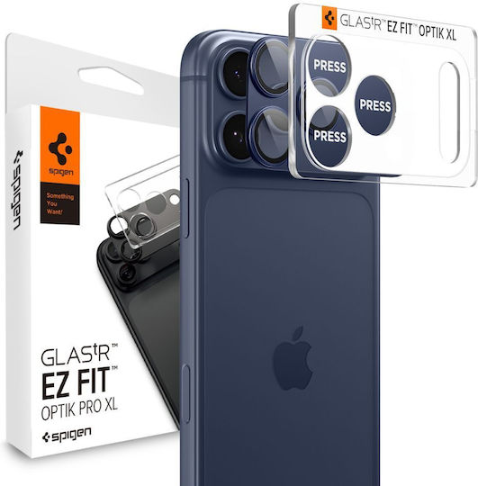 Spigen Optik Pro XL EZ Fit Προστασία Κάμερας Tempered Glass Μπλε για το iPhone 17 Pro AGL10646 - Image 2