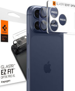 Alternative view of Spigen Optik Pro XL EZ Fit Προστασία Κάμερας Tempered Glass Μπλε για το iPhone 17 Pro Max AGL10651