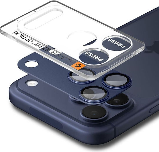 Spigen Optik Pro XL EZ Fit Προστασία Κάμερας Tempered Glass Μπλε για το iPhone 17 Pro AGL10646 - Image 3