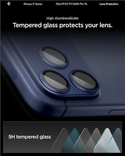 Spigen Optik Pro XL EZ Fit Προστασία Κάμερας Tempered Glass Μπλε για το iPhone 17 Pro AGL10646 - Image 11