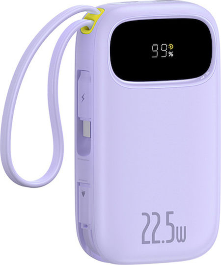 Baseus EnerFill FC31 QPow3 Ultra Power Bank 20000mAh 22.5W με Θύρα USB-A Μωβ
