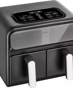 Amica Air Fryer με Διπλό Αποσπώμενο Κάδο 8lt Μαύρο 1367586