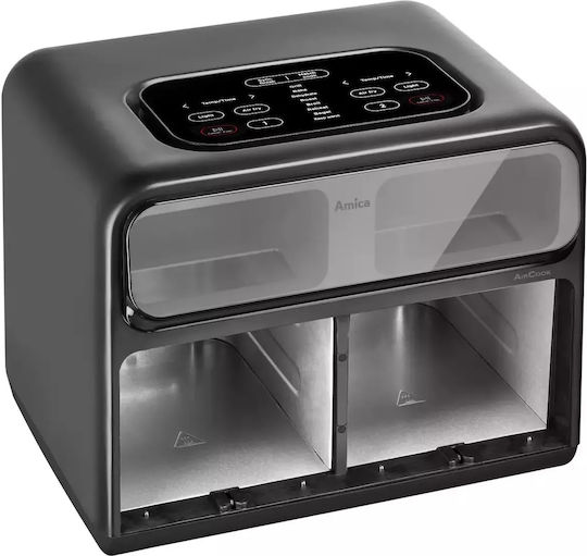 Amica Air Fryer με Διπλό Αποσπώμενο Κάδο 8lt Μαύρο 1367586 - Image 2