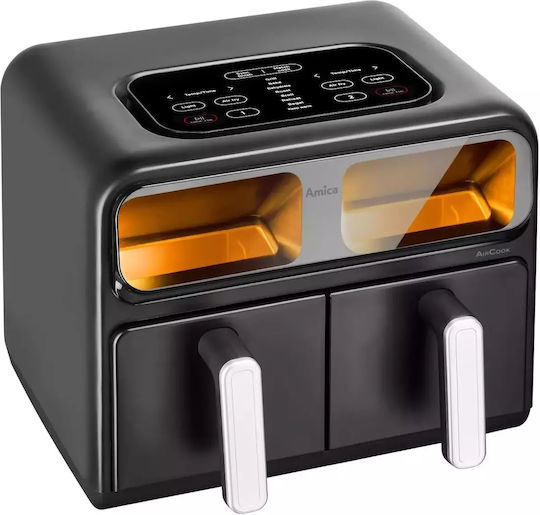 Amica Air Fryer με Διπλό Αποσπώμενο Κάδο 8lt Μαύρο 1367586 - Image 12
