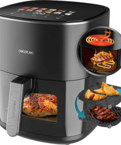 Cecotec 6500 Air Fryer με Διπλό Αποσπώμενο Κάδο 6.5lt Μαύρο