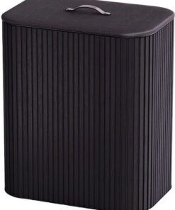 Joseph Joseph Tota Luxe Καλάθι Απλύτων 2 Θέσεων Μπαμπού Μαύρο 90 Lt