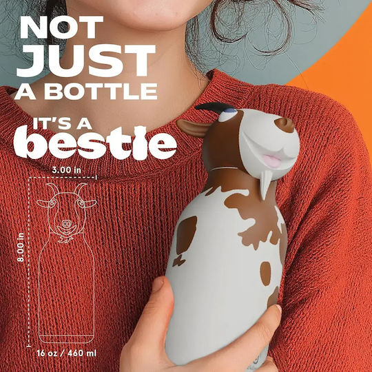 Asobu Bestie Παιδικό Παγούρι Θερμός Ανοξείδωτο με Καλαμάκι 460ml (Διάφορα Σχέδια/Χρώματα) - Image 7