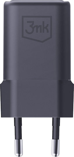 3MK Φορτιστής Χωρίς Καλώδιο GaN με Θύρα USB-A και Θύρα USB-C 33W Power Delivery Μαύρος (Hyper) - Image 2