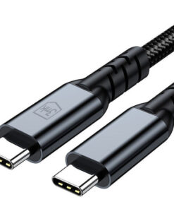 Alternative view of 3MK Braided Thunderbolt 4 Cable 240W Μαύρο 1m