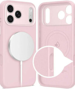 Alternative view of Tech-Protect Uniq Back Cover Σιλικόνης / Πλαστικό Ροζ (iPhone 17 Pro Max)