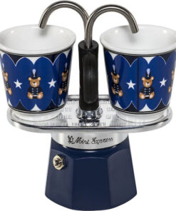 Bialetti Set Mini Express Μπρίκι Espresso Μπλε 0005349