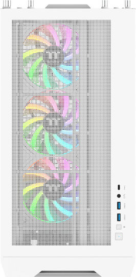 Thermaltake S380 TG ARGB Midi Tower Κουτί Υπολογιστή με Πλαϊνό Παράθυρο Snow White - Image 8