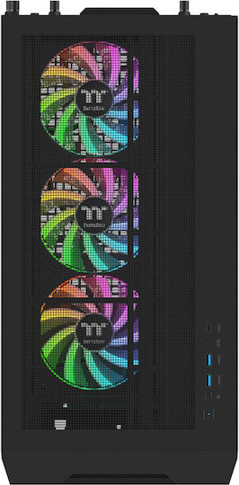Thermaltake S380 TG ARGB Midi Tower Κουτί Υπολογιστή με Πλαϊνό Παράθυρο Μαύρο - Image 8