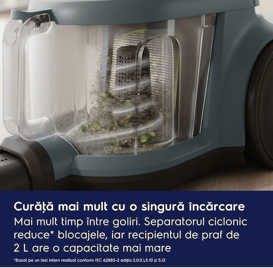 Electrolux EL31C1LDB Ηλεκτρική Σκούπα 850W με Κάδο 2lt Μπλε - Image 7