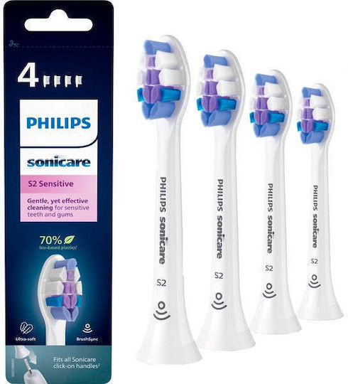 Philips Sonicare S2 Sensitive Ανταλλακτικές Κεφαλές για Ηλεκτρική Οδοντόβουρτσα HX6054/10 4τμχ - Image 4