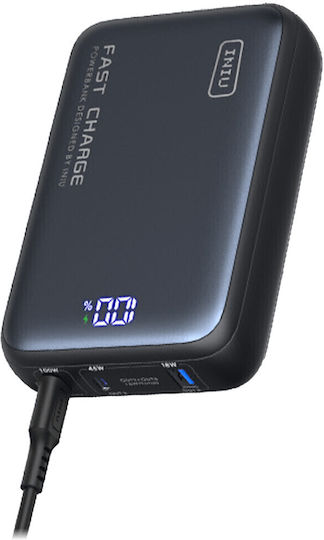 Iniu P63-P1 Power Bank 25000mAh 100W με Θύρα USB-A και 2 Θύρες USB-C Μαύρο - Image 2