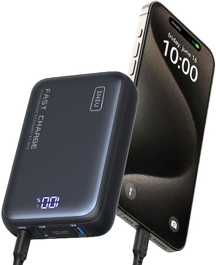 Iniu P63-P1 Power Bank 25000mAh 100W με Θύρα USB-A και 2 Θύρες USB-C Μαύρο - Image 3