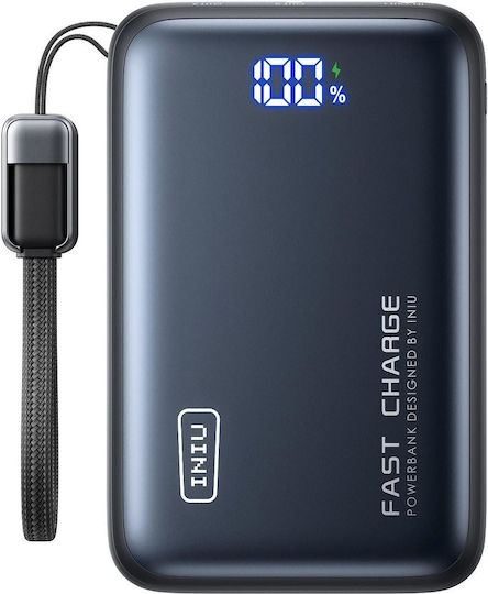 Iniu Power Bank 20000mAh 65W με 2 Θύρες USB-A και Θύρα USB-C Μπλε - Image 2