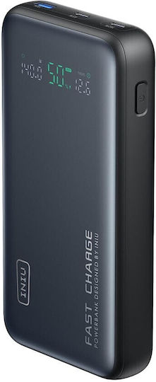 Iniu P64-P1 Power Bank 25000mAh 140W με Θύρα USB-A και 2 Θύρες USB-C Μαύρο - Image 2