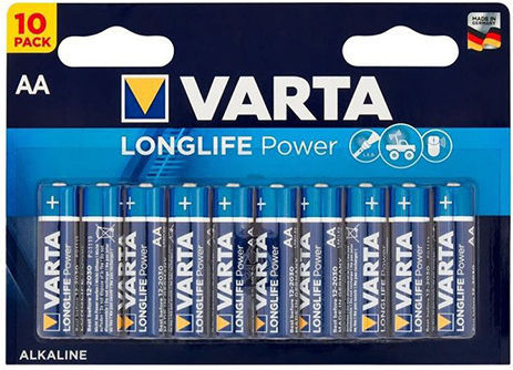 Varta Longlife Power Αλκαλικές Μπαταρίες AA 1.5V 10τμχ 4906121481 - Image 2