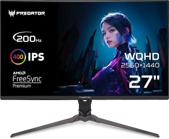 Acer Predator XB273UX1 IPS HDR Gaming Monitor 27" QHD 2560x1440 200Hz με Χρόνο Απόκρισης 0.5ms GTG