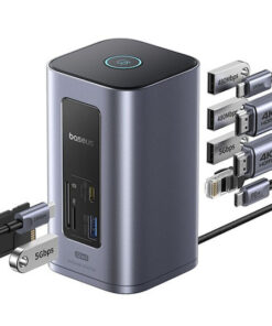 Alternative view of Baseus NU1 Air Spacemate USB-C Docking Station με HDMI 4K PD Ethernet Γκρι