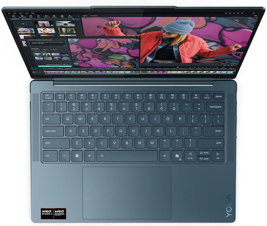 Lenovo Yoga Slim 7 14AKP10 14" OLED FHD+ (Ryzen AI 300 Series-5 340/16GB/512GB SSD/W11 Home) Tidal Teal (US Keyboard) - Image 5