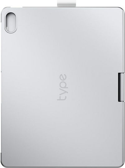 Typecase Case Flexbook Touch Keyboard Ipad 11 A16 2025 Ipad 10.9 2022 Silver Kb201t-100-b-slv-wht-b-us-v3 - Image 2