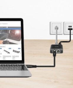 Alternative view of LogiLink USB 3.0 Cable USB-A male - RJ45 Μαύρο 3m CU0403