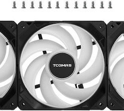 Alternative view of Tcomas FA200 Case Fan 120mm με RGB Φωτισμό 3τμχ