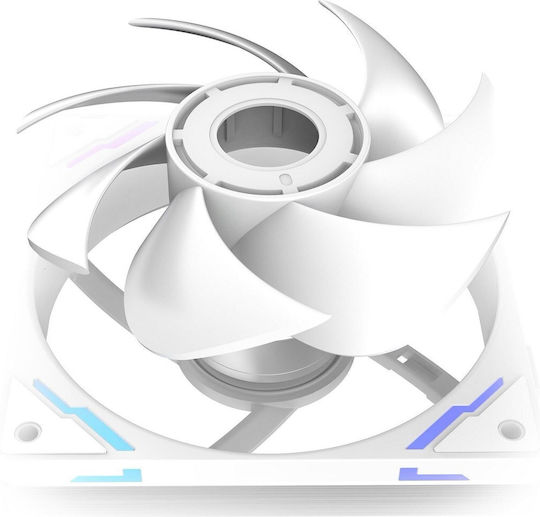 Tcomas FC700PRO Case Fan 120mm με ARGB Φωτισμό και Σύνδεση 4-Pin PWM Λευκό - Image 2