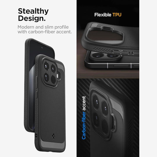 Spigen Back Cover Σιλικόνης 2mm Μαύρο (Xiaomi 15T Pro) ACS11152 - Image 8