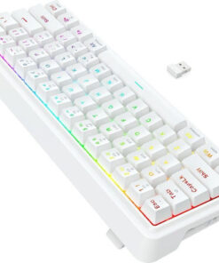 Alternative view of Redragon Draconic V2 K730GB-RGB-PRO Ασύρματο Gaming Πληκτρολόγιο 60% με RGB φωτισμό (International English) Λευκό