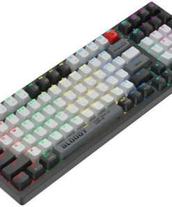 A4Tech Bloody WS98 Ασύρματο Gaming Μηχανικό Πληκτρολόγιο με BLMS Red Plus διακόπτες και RGB φωτισμό (International English) Γκρι