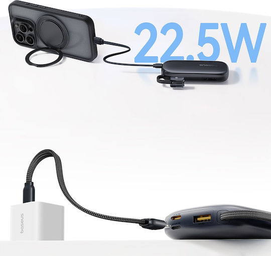 Baseus EnerFill FC21 QPow3 Ultra Power Bank 20000mAh 22.5W με Θύρα USB-A Ροζ - Image 5