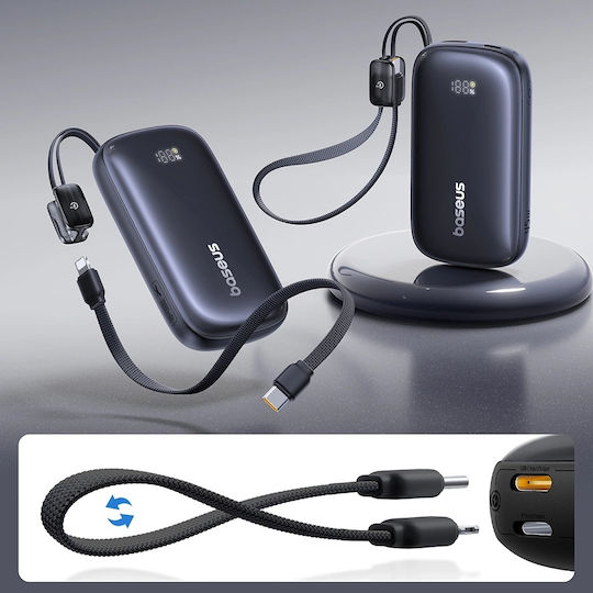 Baseus EnerFill FC21 QPow3 Ultra Power Bank 10000mAh 45W με Θύρα USB-A Μαύρο - Image 7