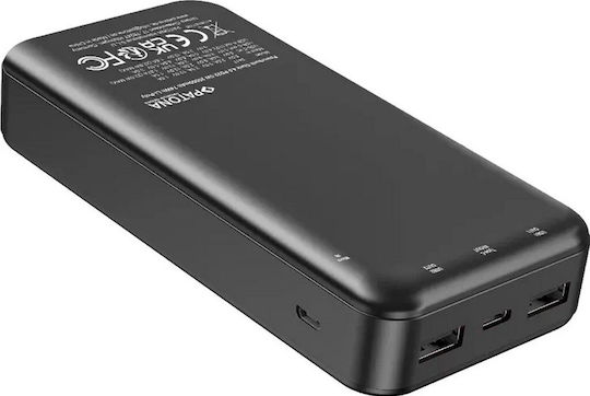 Patona Stark 4.0 Power Bank 20000mAh 22.5W με 2 Θύρες USB-A και Θύρα USB-C Power Delivery Μαύρο - Image 4