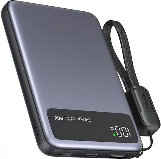 Iniu Power Bank 10000mAh 45W με Θύρα USB-A και 2 Θύρες USB-C Μπλε - Image 2