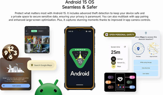 Ulefone RugKing 3 Pro Dual SIM (8/128GB) Ανθεκτικό Smartphone Μαύρο - Image 5