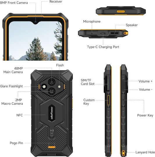 Ulefone RugKing 3 Pro Dual SIM (8/128GB) Ανθεκτικό Smartphone Μαύρο - Image 7