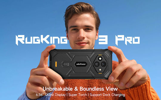Ulefone RugKing 3 Pro Dual SIM (8/128GB) Ανθεκτικό Smartphone Μαύρο - Image 2
