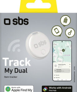 Alternative view of SBS Apple and Google Tracker Λευκό