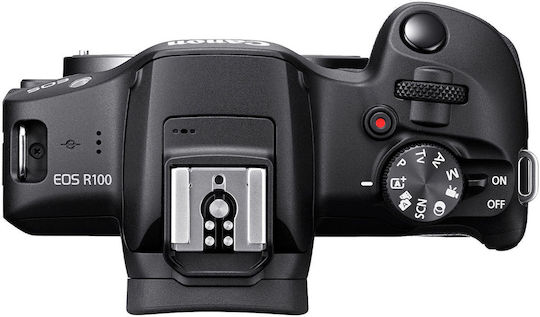 Canon EOS R100 Mirrorless Φωτογραφική Μηχανή Kit (RF-S 18-45mm f/4.5-6.3 IS STM + RF 75-300mm f/4-5.6 IS STM) Μαύρη - Image 7