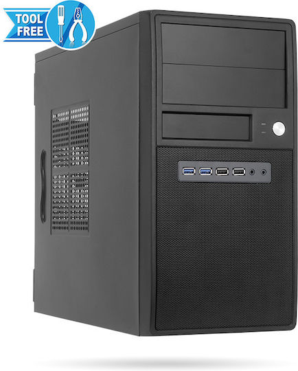 Chieftec CT-04B-350GPB Midi Tower Κουτί Υπολογιστή με Πλαϊνό Παράθυρο Μαύρο - Image 6