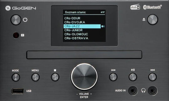 GoGEN Ηχοσύστημα 2.0 MSC472BTDAB 30W με CD Player και Bluetooth Μαύρο - Image 9